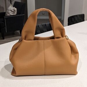 Faux Leather Cloud Pouch Dumpling Bag